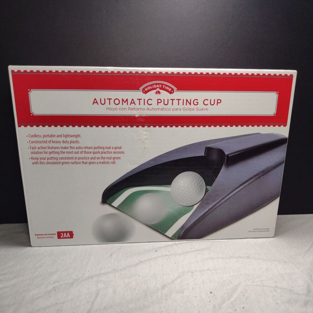 Automatic Putting Cup Black Cordless and Portable Holiday, Practice Time NEW